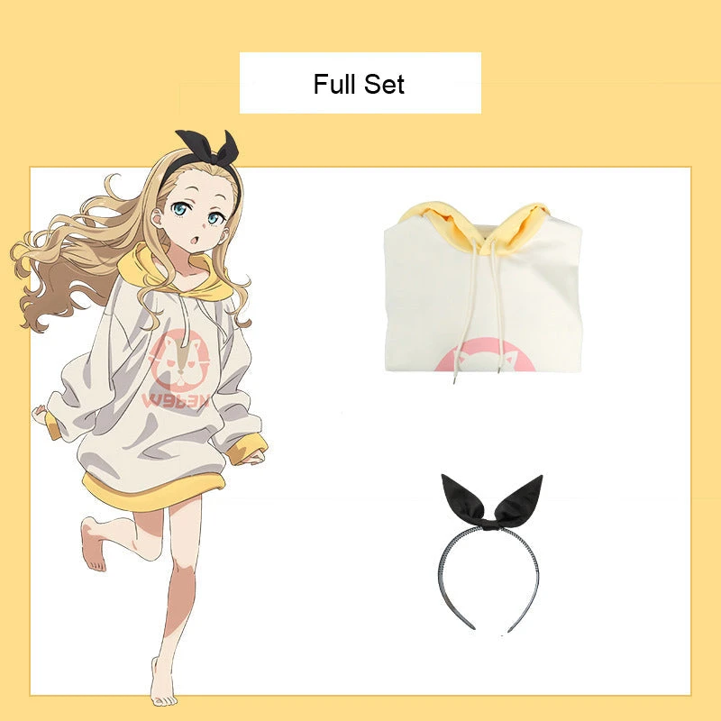 Anime Lycoris Recoil Kurumi Walnut Costume Hooded Dress With Wigs Full Set Halloween Costume 6 Anime Lycoris Recoil Kurumi Walnut Costume Hooded Dress With Wigs Full Set Halloween Costume - Image 4