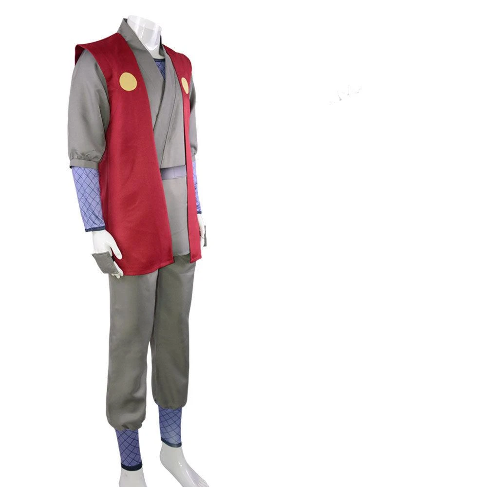 Anime Sannin Toad Sage Jiraiya Cosplay Costume Full Set With Wigs And Clogs Sandals And Headband 4 Anime Sannin Toad Sage Jiraiya Cosplay Costume Full Set With Wigs And Clogs Sandals And Headband - Image 2