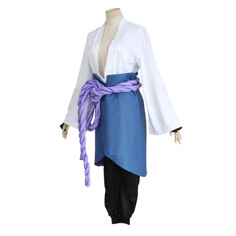Anime Shippuden Sasuke Uchiha Costume Outfit With Wigs And Accessories Set 4 Anime Shippuden Sasuke Uchiha Costume Outfit With Wigs And Accessories Set - Image 2