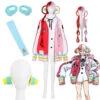 Anime One Piece Film Red Diva Uta Cosplay Costume Halloween Cosplay Outfit Set With Headphone And Jacket -Procosplayshop AnimeOnePieceFilmRedDivaUtaCosplayCostumeHalloweenCosplayOutfitSetWithHeadphoneandJacket
