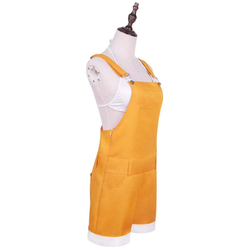 Anime One Piece: Stampede Nami Cosplay Costume Yellow Rompers Cosplay Outfit 5 Anime One Piece: Stampede Nami Cosplay Costume Yellow Rompers Cosplay Outfit - Image 3