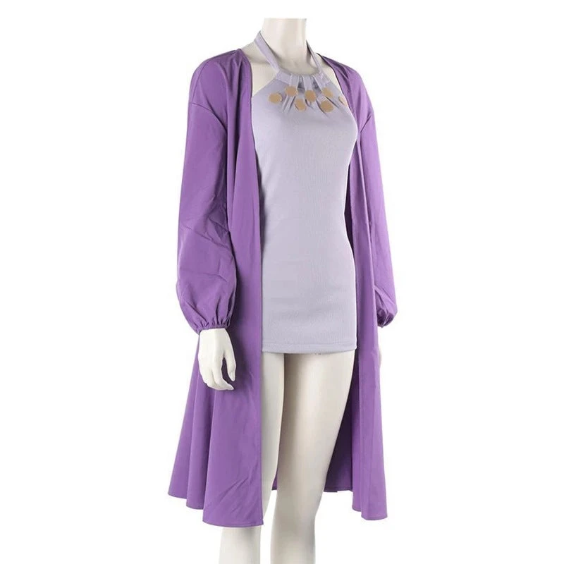 Anime One Piece: Stampede Nico Robin Cosplay Costume Purple Outfit 4 Anime One Piece: Stampede Nico Robin Cosplay Costume Purple Outfit - Image 2