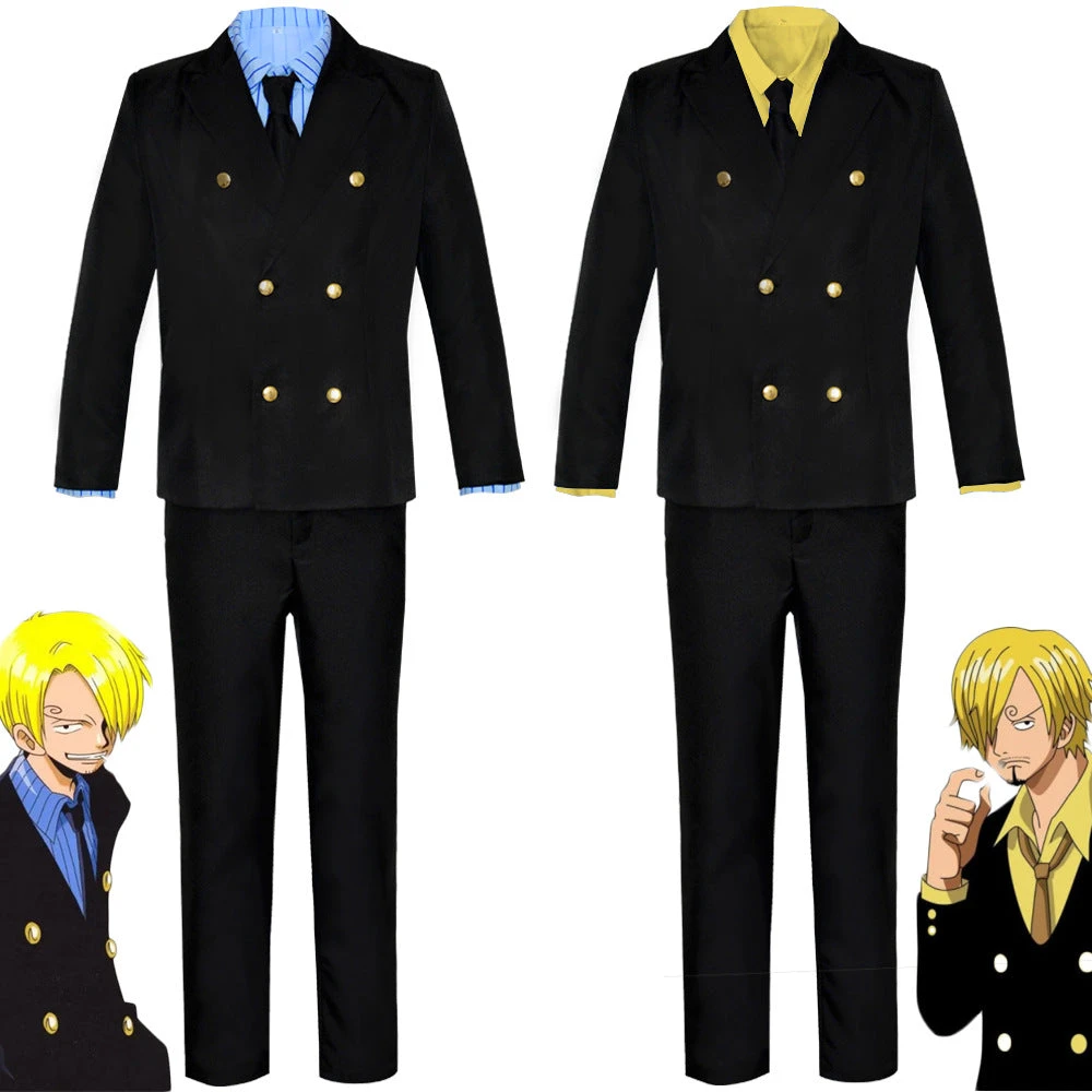 Anime One Piece Vinsmoke Sanji Cosplay Suit Costume Halloween Carnival Cosplay Outfit 3 Anime One Piece Vinsmoke Sanji Cosplay Suit Costume Halloween Carnival Cosplay Outfit