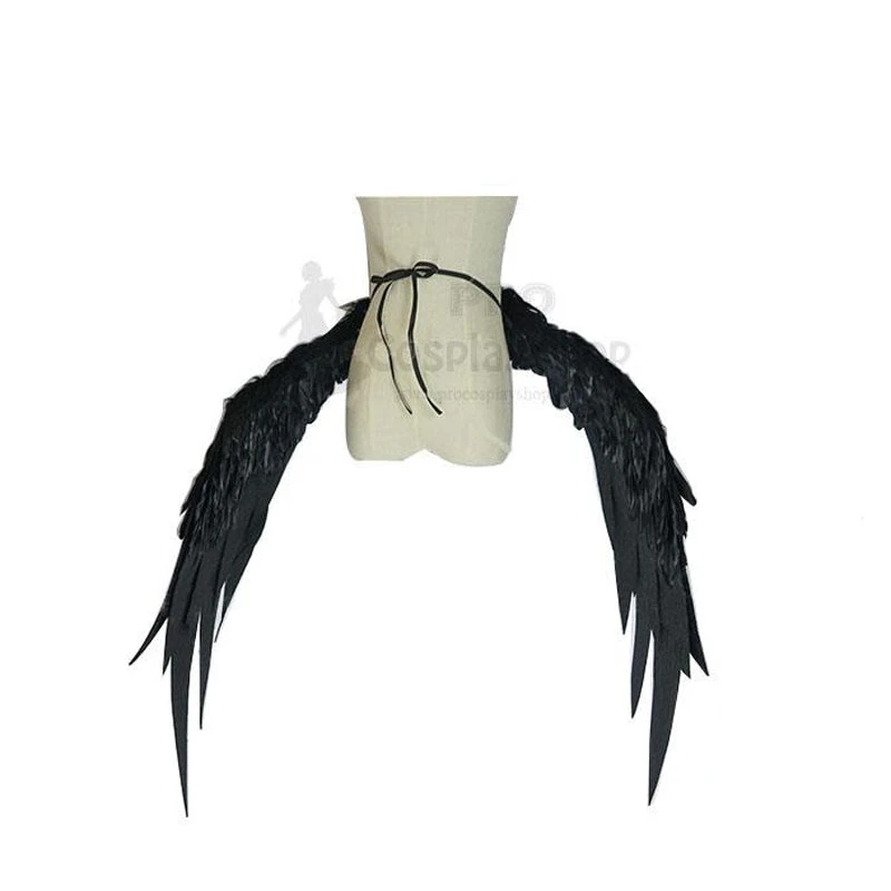 Anime Overlord Albedo Cosplay Wings Props Black Wings Costume Accessories 3 Anime Overlord Albedo Cosplay Wings Props Black Wings Costume Accessories