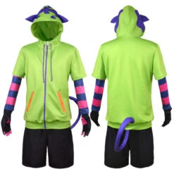 Anime SK8 The Infinity Miya Chinen Green Hoodie Cosplay Costume Full Set Halloween Costume -Procosplayshop AnimeSK8theInfinityMiyaChinenGreenHoodieCosplayCostumeFullSetHalloweenCostume 1
