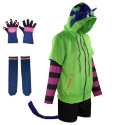 Anime SK8 The Infinity Miya Chinen Green Hoodie Cosplay Costume Full Set Halloween Costume -Procosplayshop AnimeSK8theInfinityMiyaChinenGreenHoodieCosplayCostumeFullSetHalloweenCostume 5