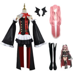 Anime Seraph Of The End Owari No Seraph Krul Tepes Full Set Cosplay Costume With Wigs And Shoes Halloween Cosplay Outfit Set
