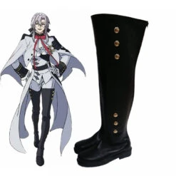 Anime Seraph Of The End Owari No Seraph Mikaela Hyakuya /Ferid Bathory Cosplay Black Boots