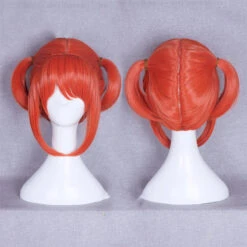 Anime Silver Soul Gintama Kagura Costume Wigs Orange Wigs With Hairdecor Props -Procosplayshop AnimeSilverSoulGintamaKaguraCostumeWigsOrangeWigsWithHairdecorProp