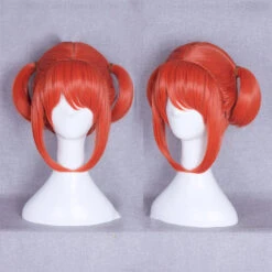 Anime Silver Soul Gintama Kagura Costume Wigs Orange Wigs With Hairdecor Props -Procosplayshop AnimeSilverSoulGintamaKaguraCostumeWigsOrangeWigsWithHairdecorProp 3