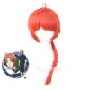 Anime Silver Soul/Gintama Kamui Cosplay Wigs Orange Costume Accessories