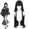 Anime Spy Classroom Costume Dream Speaker Yumegatari Thea Cosplay Wigs Black Long Wigs -Procosplayshop AnimeSpyClassroomCostumeDreamSpeakerYumegatariTheaCosplayWigsBlackLongWigs 1