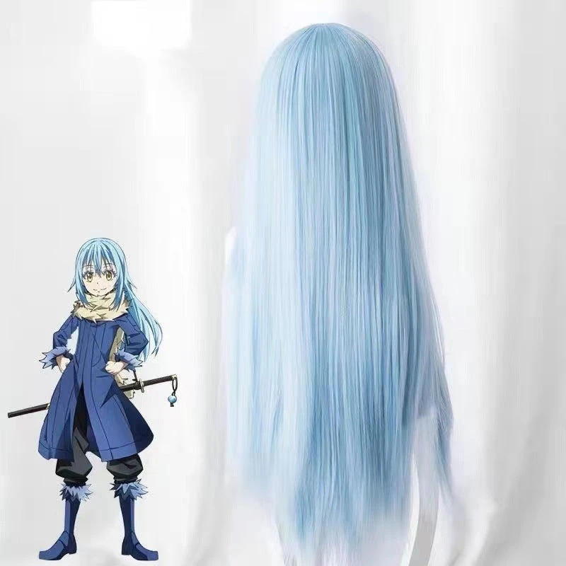 Anime That Time I Got Reincarnated As A Slime Rimuru Tempest Cosplay Wigs Blue Long Wigs 4 Anime That Time I Got Reincarnated As A Slime Rimuru Tempest Cosplay Wigs Blue Long Wigs - Image 2