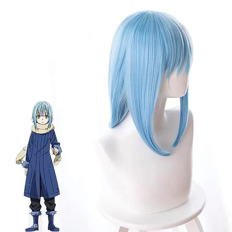 Anime That Time I Got Reincarnated As A Slime Rimuru Tempest Cosplay Wigs Blue Long Wigs 6 Anime That Time I Got Reincarnated As A Slime Rimuru Tempest Cosplay Wigs Blue Long Wigs - Image 4