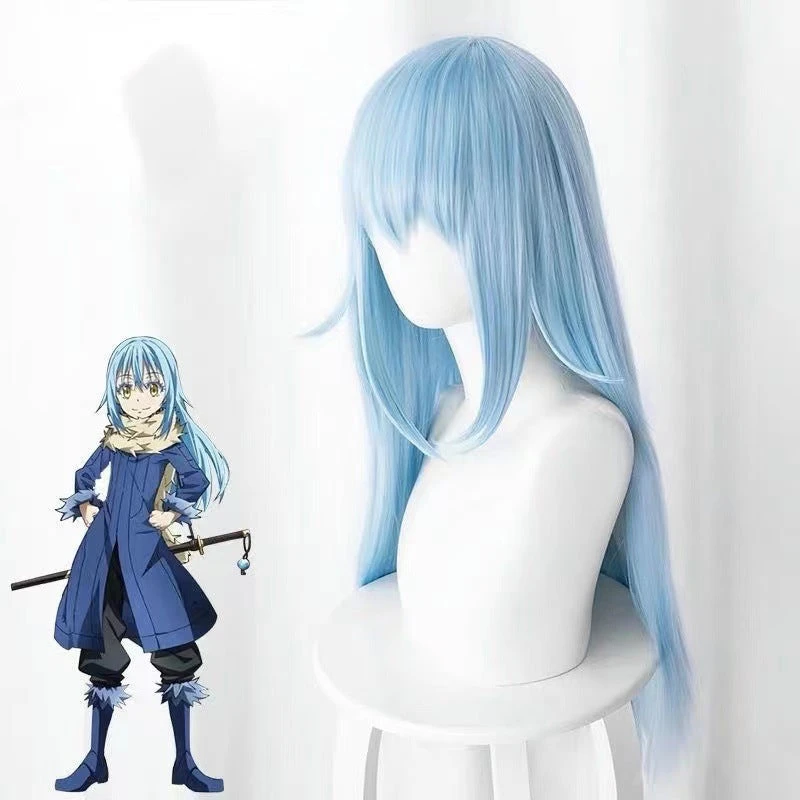 Anime That Time I Got Reincarnated As A Slime Rimuru Tempest Cosplay Wigs Blue Long Wigs 7 Anime That Time I Got Reincarnated As A Slime Rimuru Tempest Cosplay Wigs Blue Long Wigs - Image 5
