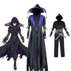 Anime The Eminence In Shadow Cid Kagenou Shadow Outfit Cosplay Costume Full Set With Cloak -Procosplayshop AnimeTheEminenceinShadowCidKagenouShadowOutfitCosplayCostumeFullSetWithCloak 1