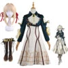 Anime Violet Evergarden Whole Set Costume+Wigs+Costume Shoes Halloween Carnival Costume