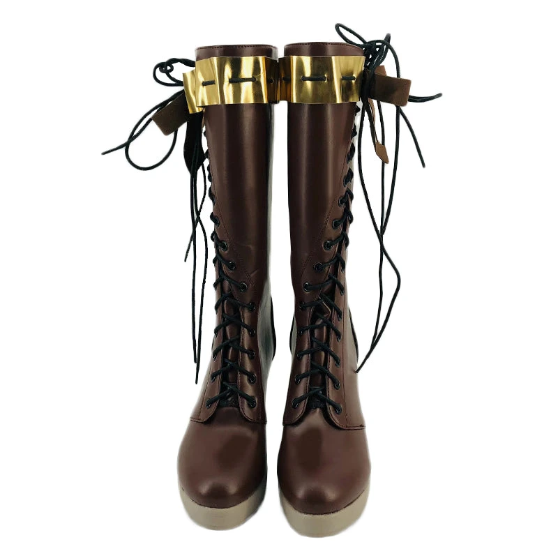 Anime Violet Evergarden Costume Shoes Halloween Costume PU Boots 6 Anime Violet Evergarden Costume Shoes Halloween Costume PU Boots - Image 4