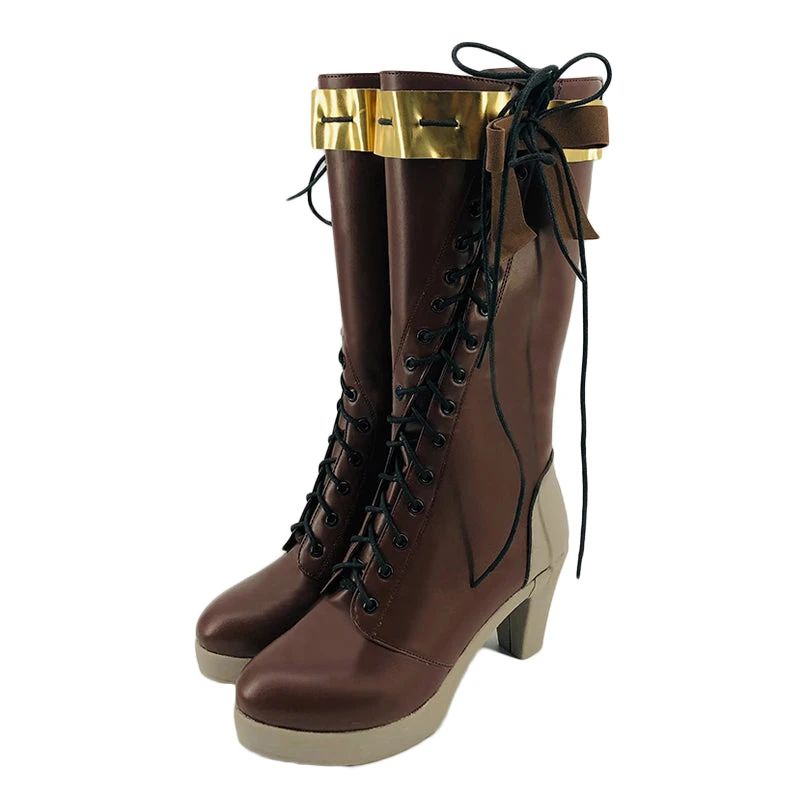 Anime Violet Evergarden Costume Shoes Halloween Costume PU Boots 4 Anime Violet Evergarden Costume Shoes Halloween Costume PU Boots - Image 2