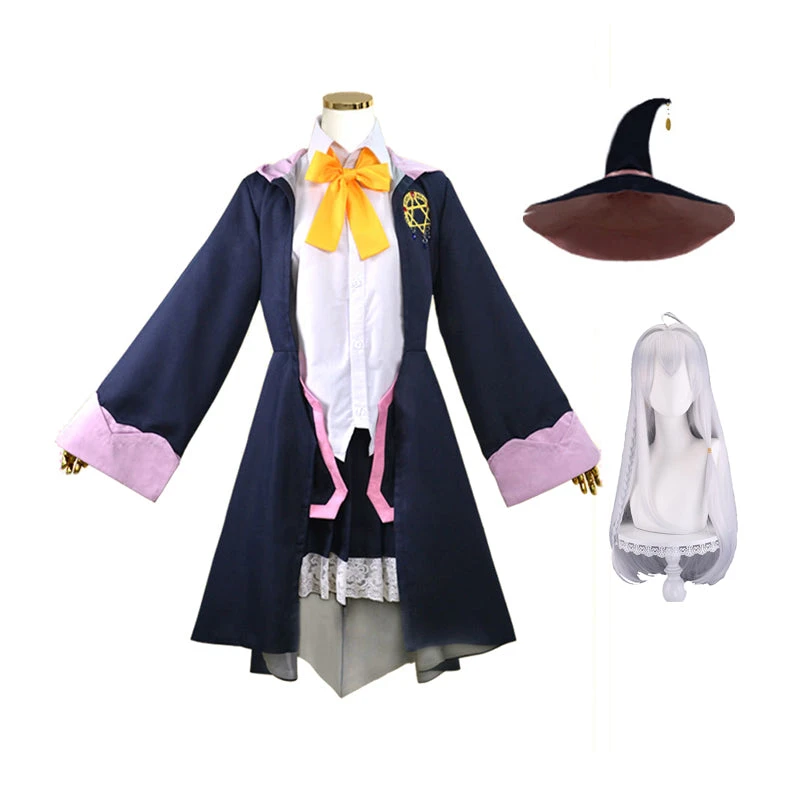 Anime Wandering Witch: The Journey Of Elaina Cosplay Costume With Hat The Ashen Witch Elaina Cosplay Outfit 3 Anime Wandering Witch: The Journey Of Elaina Cosplay Costume With Hat The Ashen Witch Elaina Cosplay Outfit