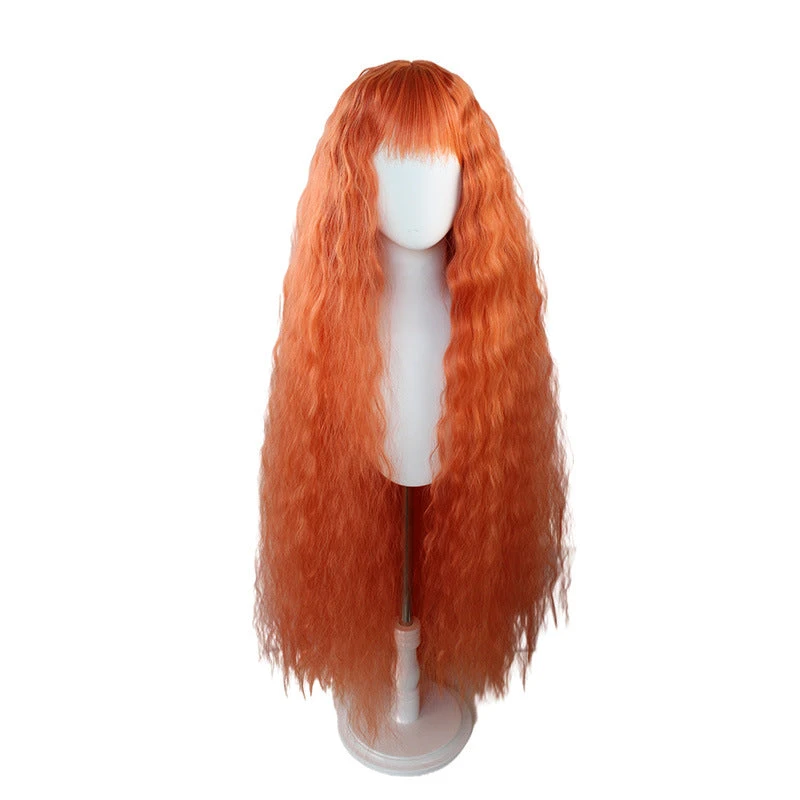 Anime Wonder Egg Priority Frill Cosplay Wigs Long Orange Wigs 4 Anime Wonder Egg Priority Frill Cosplay Wigs Long Orange Wigs - Image 2
