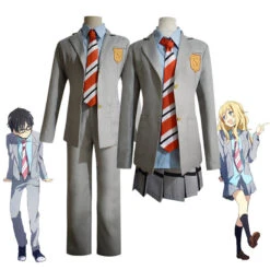 Anime Your Lie In April Cosplay Costume Kaori Miyazono Costume Kousei Arima Uniform Costume