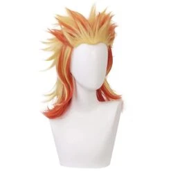 Anime Kyojuro Rengoku Costume With Wigs Full Set Halloween Costume Outfit Set 13 Anime Kyojuro Rengoku Costume With Wigs Full Set Halloween Costume Outfit Set -Procosplayshop Anime Kyojuro Rengoku Cosplay Wigs Costume Accessories 3