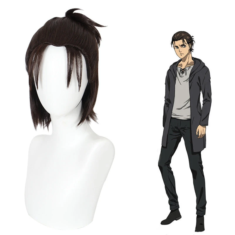 Attack On Titan AOT Final Season 4 Eren Jaeger Cosplay Wigs 3 Attack On Titan AOT Final Season 4 Eren Jaeger Cosplay Wigs