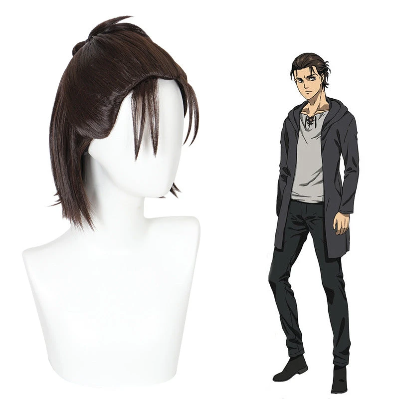 Attack On Titan AOT Final Season 4 Eren Jaeger Cosplay Wigs 5 Attack On Titan AOT Final Season 4 Eren Jaeger Cosplay Wigs - Image 3