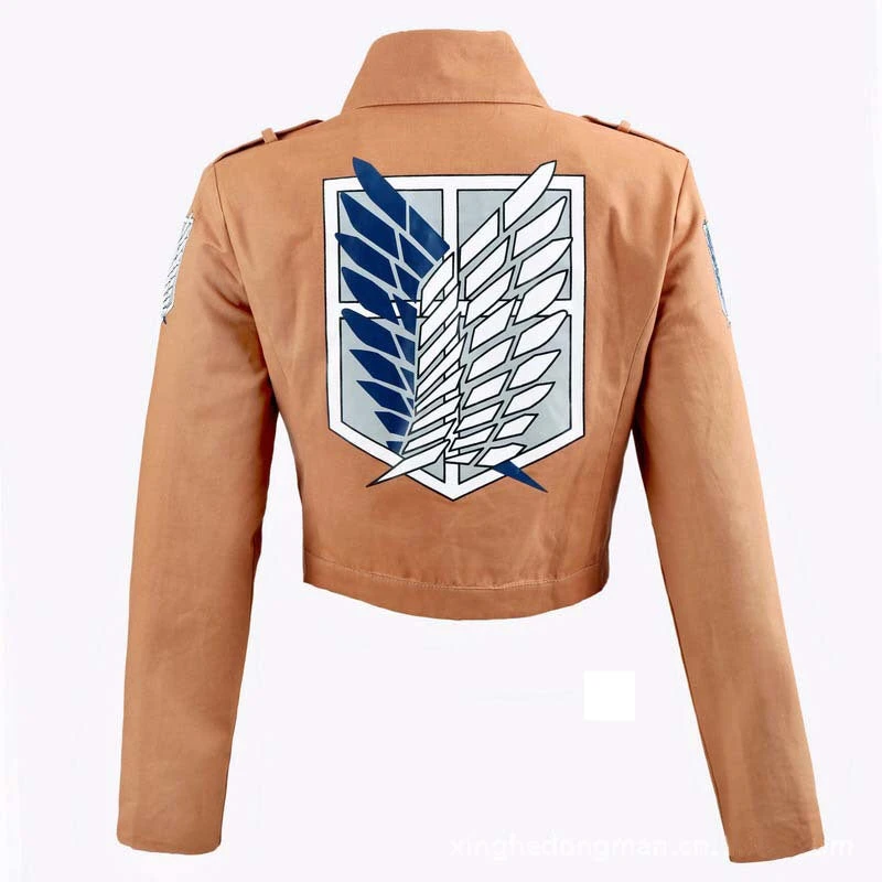 Attack On Titan Jacket Shingeki No Kyojin Scout Regiment Cosplay Costumes Jacket Unisex 4 Attack On Titan Jacket Shingeki No Kyojin Scout Regiment Cosplay Costumes Jacket Unisex - Image 2