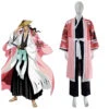 Gotei 13 8th Division Captain Sakuranosuke Jiro Kyoraku Cosplay Costume Full Set 1 Gotei 13 8th Division Captain Sakuranosuke Jiro Kyoraku Cosplay Costume Full Set -Procosplayshop BleachGotei138thDivisionCaptainShunsuiSakuranosukeJiroKyorakuCosplayCostumeFullSet 2