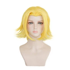 Anime Boku No Hero / My Hero Academia Toshinori Yagi All Might Wigs Fighting Version Cosplay Golden Wigs -Procosplayshop BokuNoHeroMyHeroAcademiaAllMightCosplayWigs 2