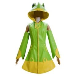 Cardcaptor Sakura Clear Card Kinomoto Sakura Cosplay Costume Froggy Raincoat Cosplay Outfit -Procosplayshop CardcaptorSakuraKinomotoSakuraCosplayCostumeClearCardFrogWaterproofWomenHalloweenCostumes 2