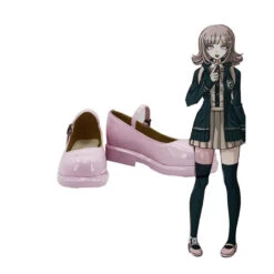 Danganronpa 2: Goodbye Despair Chiaki Nanami Cosplay Shoes Pink Halloween Costume Shoes