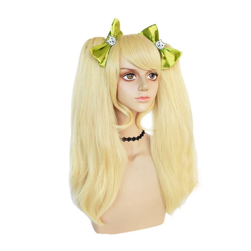 Danganronpa 2: Goodbye Despair Hiyoko Saionji Costume Wigs With Bows Costume Accessories 4 Danganronpa 2: Goodbye Despair Hiyoko Saionji Costume Wigs With Bows Costume Accessories - Image 2