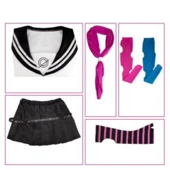 Danganronpa 2: Goodbye Despair Ibuki Mioda Whole Set Costume Uniform With Wigs And Costume Shoes Halloween Party Outfit -Procosplayshop Danganronpa2GoodbyeDespairIbukiMiodaCosplayCostumeUniformHallwoeenCostume 3 cfacbbc7 ecc5 4715 a516 f7b52cf57119
