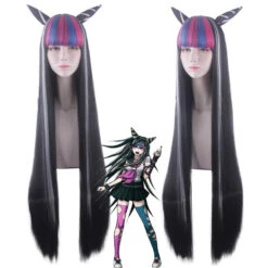 Danganronpa 2: Goodbye Despair Ibuki Mioda Cosplay Wigs Black Long Wigs -Procosplayshop Danganronpa2GoodbyeDespairIbukiMiodaCosplayWigsBlackLongWigs 3