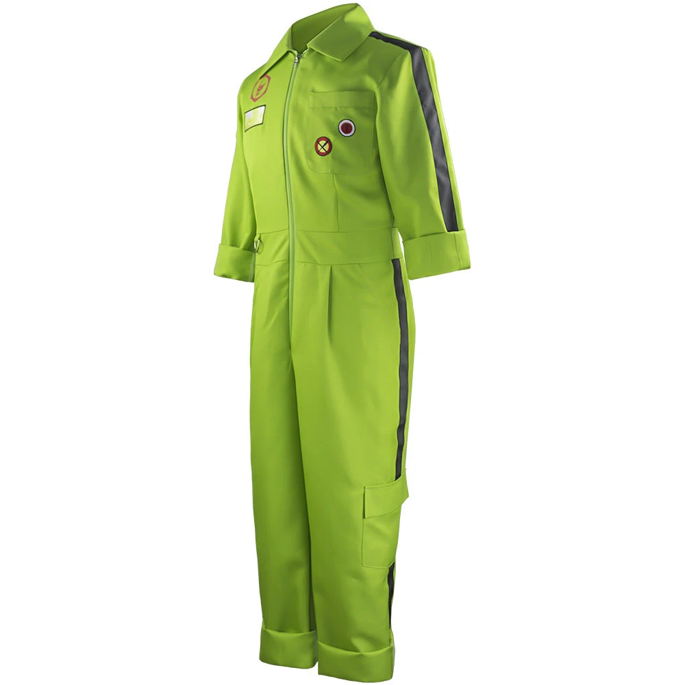 Danganronpa 2: Goodbye Despair Kazuichi Soda Cosplay Costume Green Jumpsuit With Hat 5 Danganronpa 2: Goodbye Despair Kazuichi Soda Cosplay Costume Green Jumpsuit With Hat - Image 3