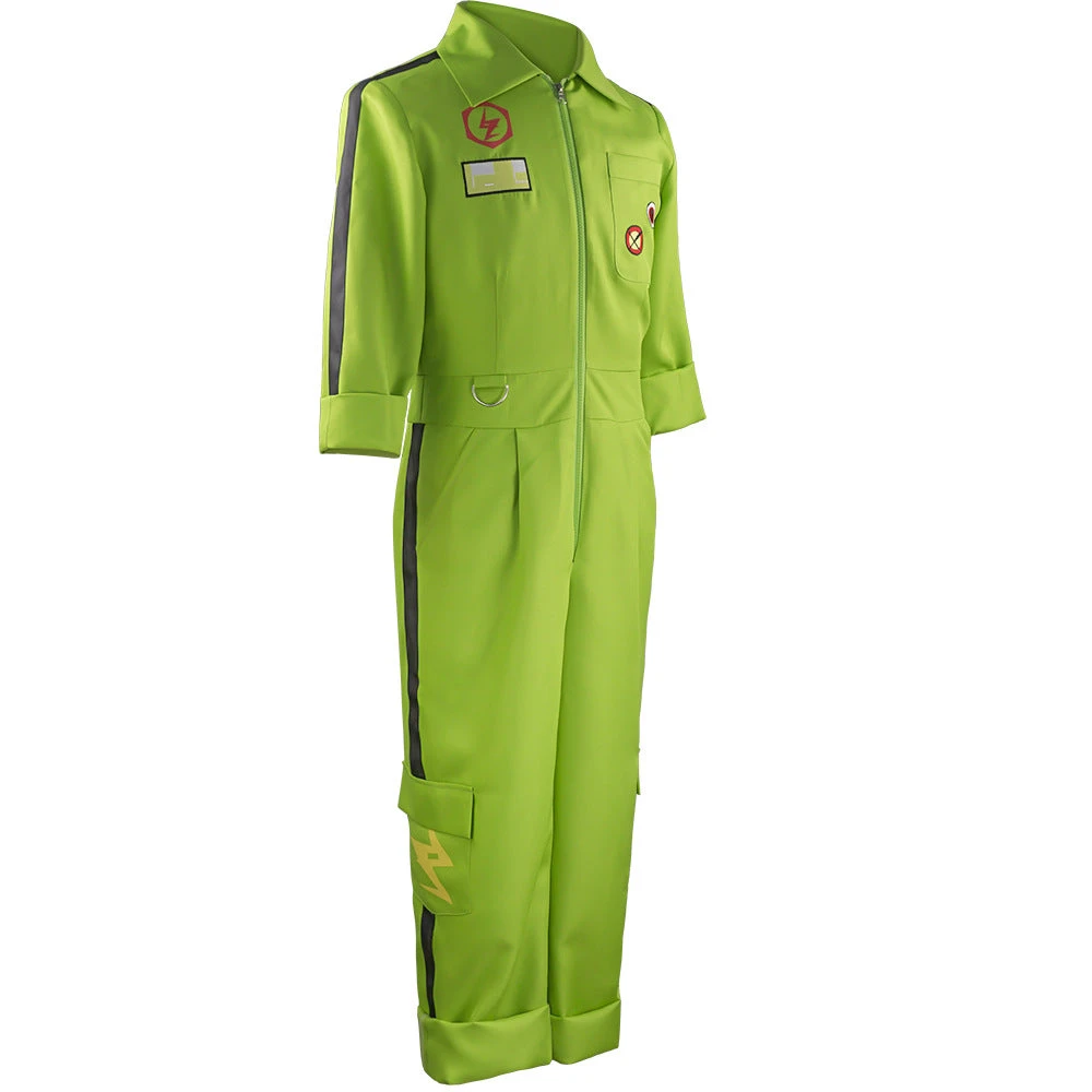Danganronpa 2: Goodbye Despair Kazuichi Soda Cosplay Costume Green Jumpsuit With Hat 7 Danganronpa 2: Goodbye Despair Kazuichi Soda Cosplay Costume Green Jumpsuit With Hat - Image 5