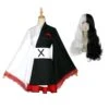 Danganronpa Monokuma Cosplay Costume Kimono Dress Costume With Wigs Halloween Costume Set -Procosplayshop DanganronpaMonokumaCosplayCostumeKimonoCostumeMonokumaFemaleCostumeDress 41
