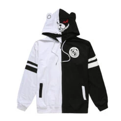 Danganronpa Monokuma Cosplay Hoodie Unisex Black And White Hooded Shirt 6 Danganronpa Monokuma Cosplay Hoodie Unisex Black And White Hooded Shirt -Procosplayshop DanganronpaMonokumaCosplayHoodieUnisexBlackandWhiteHoodedShirt 1
