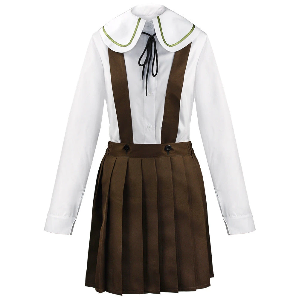 Danganronpa: Trigger Happy Havoc Chihiro Fujisak Costume And Wigs Halloween Carnival Costume Set 6 Danganronpa: Trigger Happy Havoc Chihiro Fujisak Costume And Wigs Halloween Carnival Costume Set - Image 4