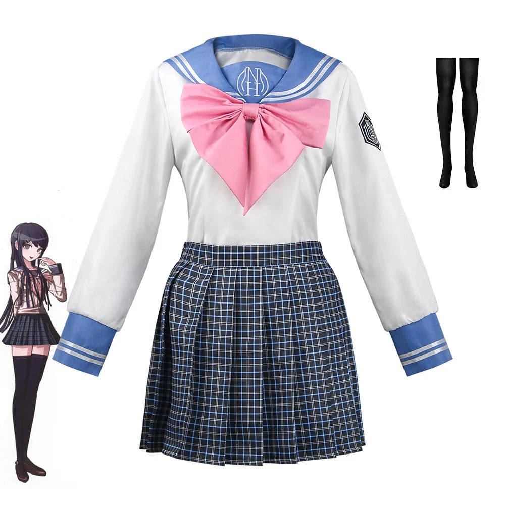 Danganronpa: Trigger Happy Havoc Sayaka Maizono Cosplay Costume Uniform 3 Danganronpa: Trigger Happy Havoc Sayaka Maizono Cosplay Costume Uniform
