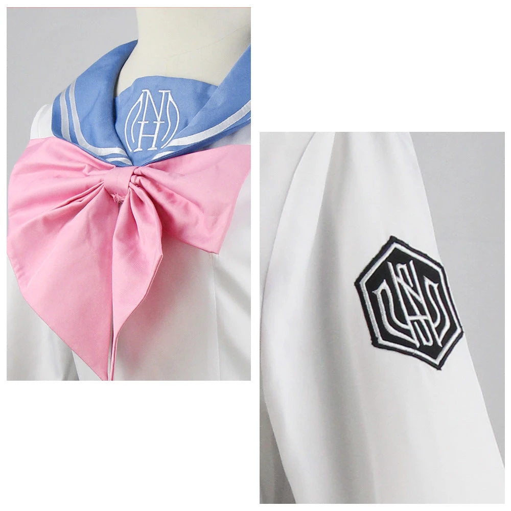 Danganronpa: Trigger Happy Havoc Sayaka Maizono Cosplay Costume Uniform 6 Danganronpa: Trigger Happy Havoc Sayaka Maizono Cosplay Costume Uniform - Image 4