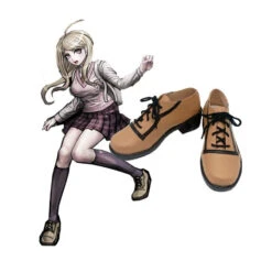 Danganronpa V3: Killing Harmony Akamatsu Kaede Costume Shoes Brown