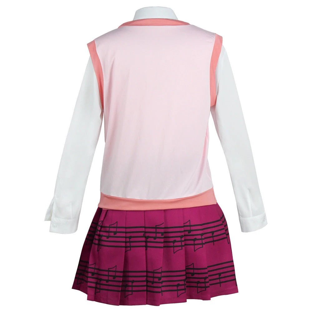 Danganronpa V3: Killing Harmony Akamatsu Kaede Full Set Costume Uniform Dress+Wigs+Shoes Carnival Costume 7 Danganronpa V3: Killing Harmony Akamatsu Kaede Full Set Costume Uniform Dress+Wigs+Shoes Carnival Costume - Image 5