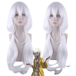 Danganronpa V3: Killing Harmony Angie Yonaga Cosplay Wigs White Long Wigs