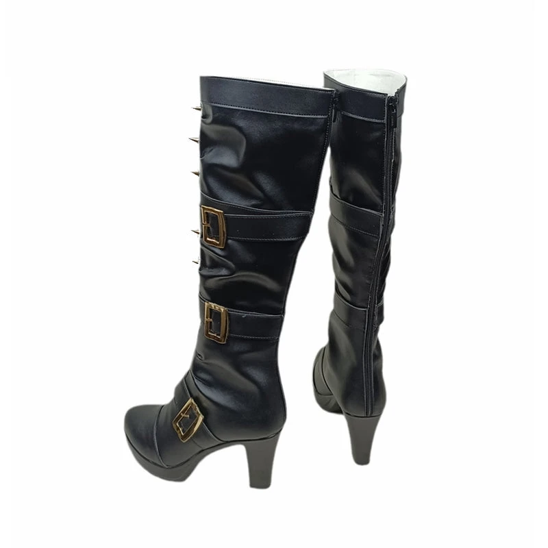 Danganronpa V3: Killing Harmony Miu Iruma Costume Shoes Black Cosplay Boots 5 Danganronpa V3: Killing Harmony Miu Iruma Costume Shoes Black Cosplay Boots - Image 3