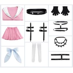 Danganronpa V3: Killing Harmony Miu Iruma Full Set Costume+Wigs+Glasses+Boots Halloween Costume Set -Procosplayshop DanganronpaV3KillingHarmonyMiuIrumaCostumeUniformHalloweenCosplayDress 2 146c641f 3de1 4215 9acc 054cea91bd52