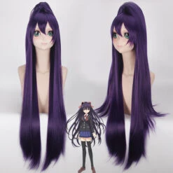 Date A Live Yatogami Tohka Cosplay Long Purple Wigs